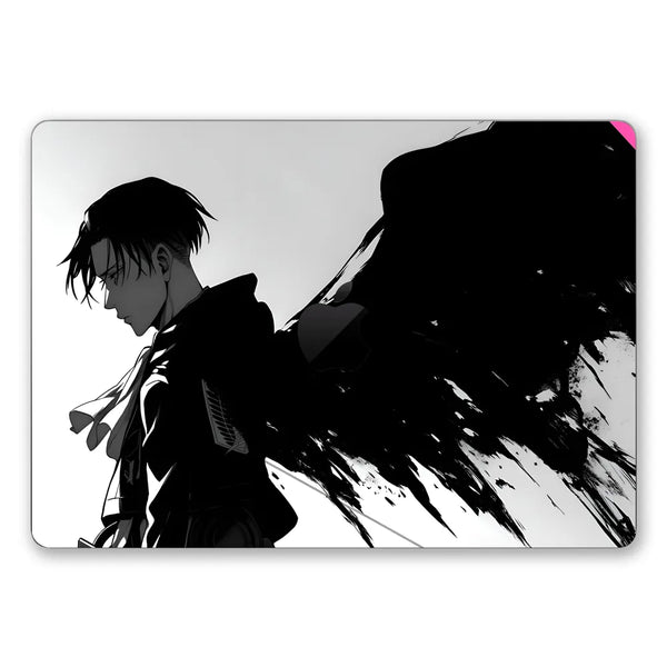 MacBook Laptop Skin - Levi Black Wing Attack