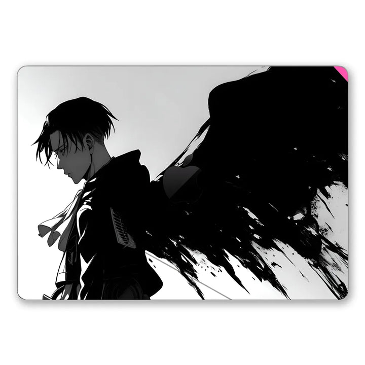 MacBook Laptop Skin - Levi Black Wing Attack