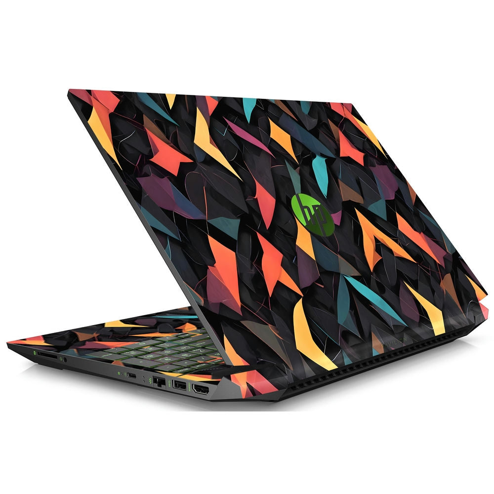 Shop Geometric Vibrant Shapes Pattern Laptop Skin for HP | Buy Online ...