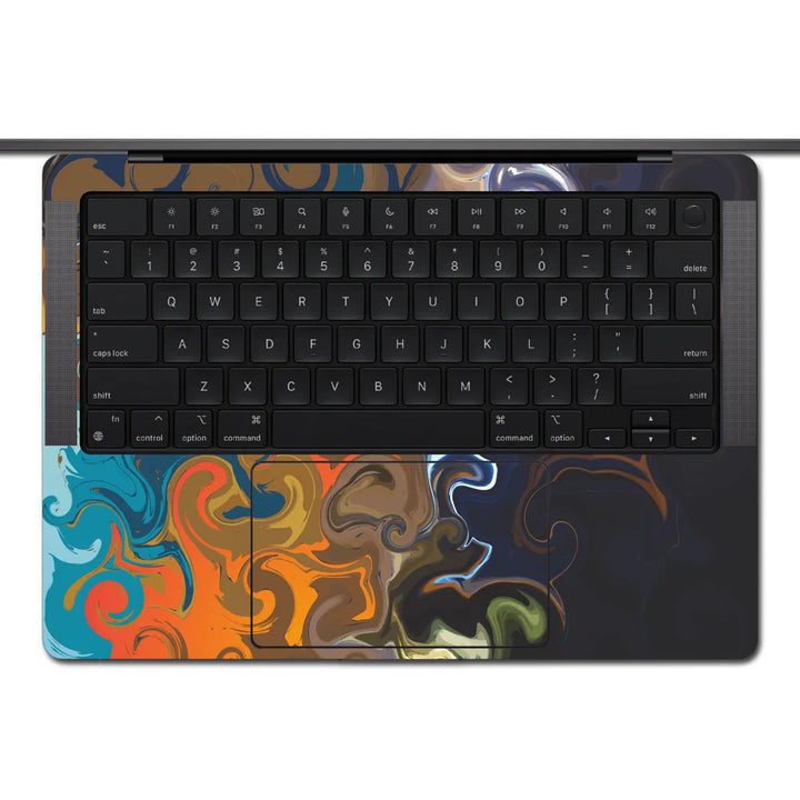 MacBook Laptop Skin - Abstract Vibrant Pink Energy Swirl