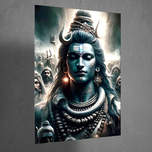 High-Quality Metal Posters - Lord Shiva LS07 | Vibrant Colors & Sharp ...