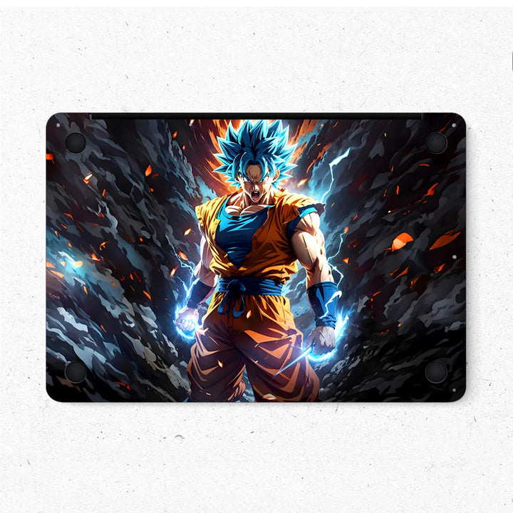 MacBook Laptop Skin - Dragon Ball Goku Super Saiyan Fire