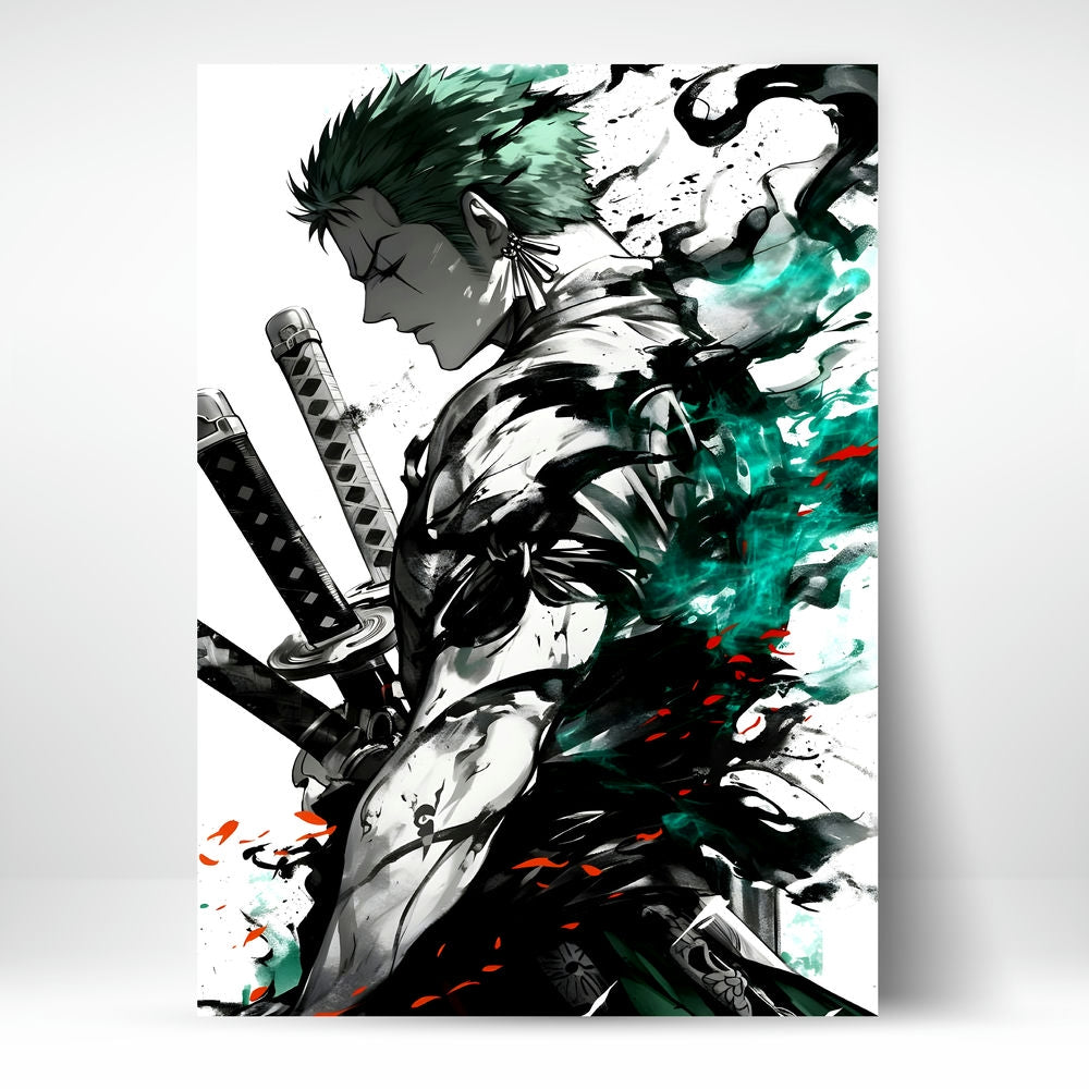 High-Quality Metal Posters - One Piece Roronoa Zoro OP43 | Vibrant