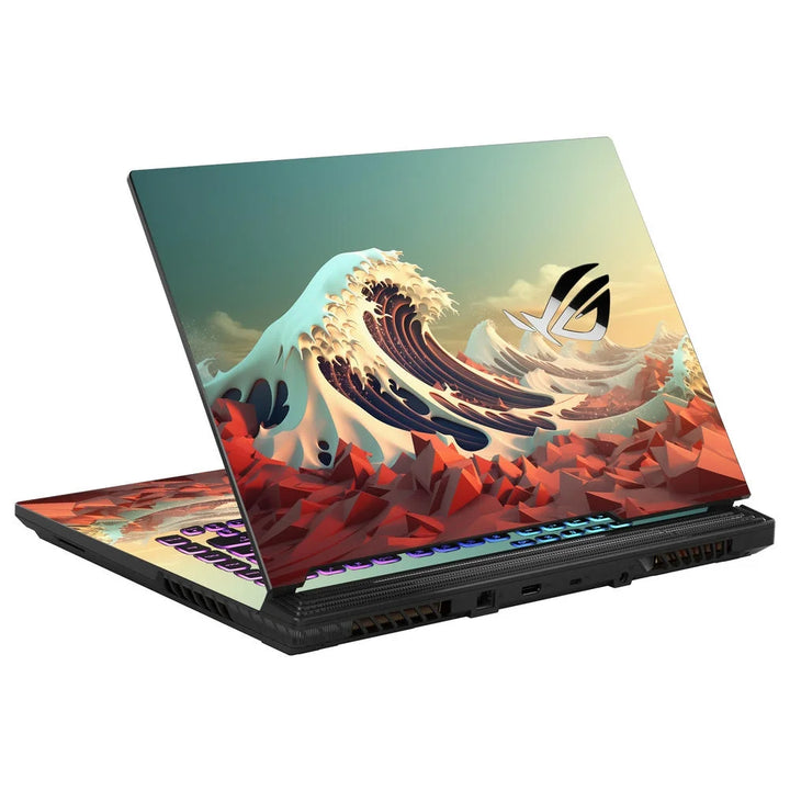 3D Embossed Laptop Skin - Great Wave Off