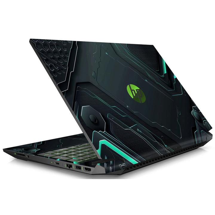 Shop Metallic Futuristic Panel Abstract Laptop Skin for HP | Buy Online ...