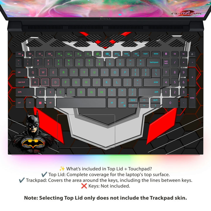 Dell Laptop Skin - Batman Iconic Armor Theme