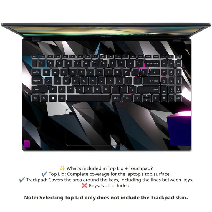 Acer Laptop Skin - Shattered Reflections