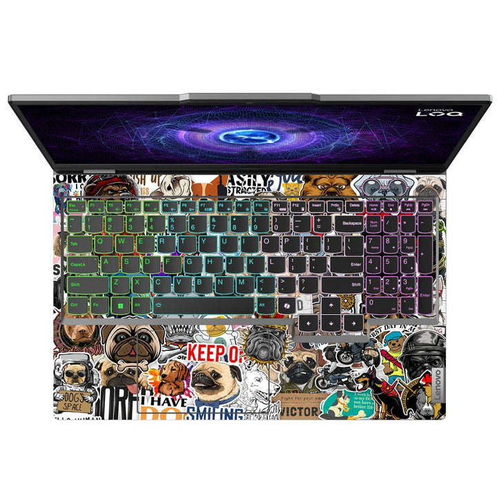 Shop Cute Dog Sticker Bomb Laptop Skin for Lenovo LOQ | Buy Online Now ...