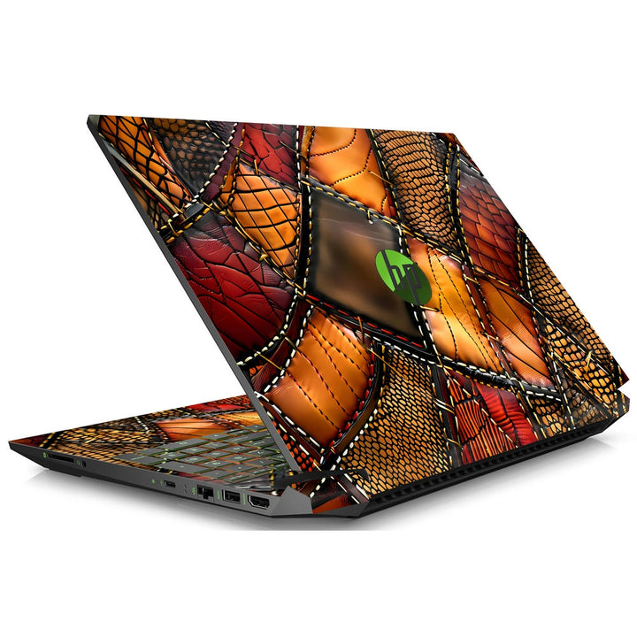 HP Laptop Skin - Earthy Patchwork Abstract