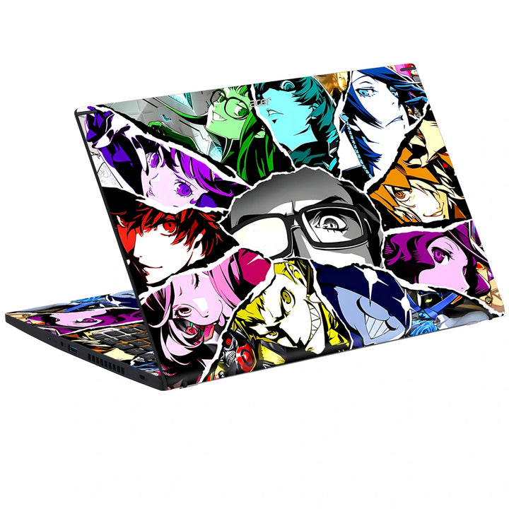3M Material Textured Embossed Laptop Skin - Persona 5 Phantom Thieves Collage
