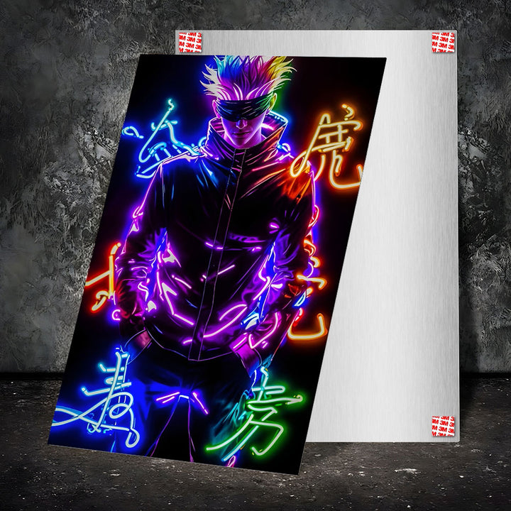 High-Quality Metal Posters - Anime Satoru Gojo SG02 | Vibrant Colors ...