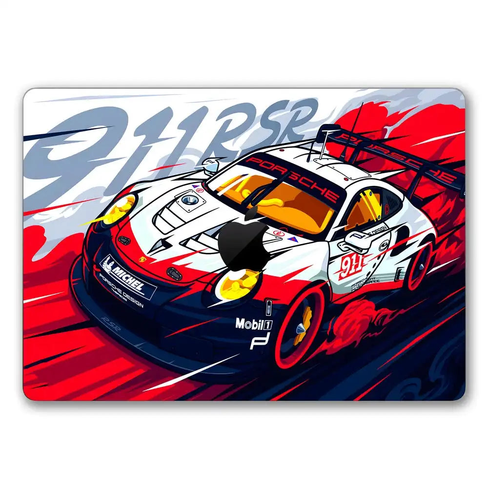Porsche 911 RSR Racing Laptop Skin for MacBook | Buy Online Now ...