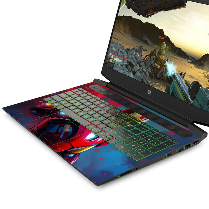 3D Embossed Laptop Skin - Spider-Man Suit Red Blue Back