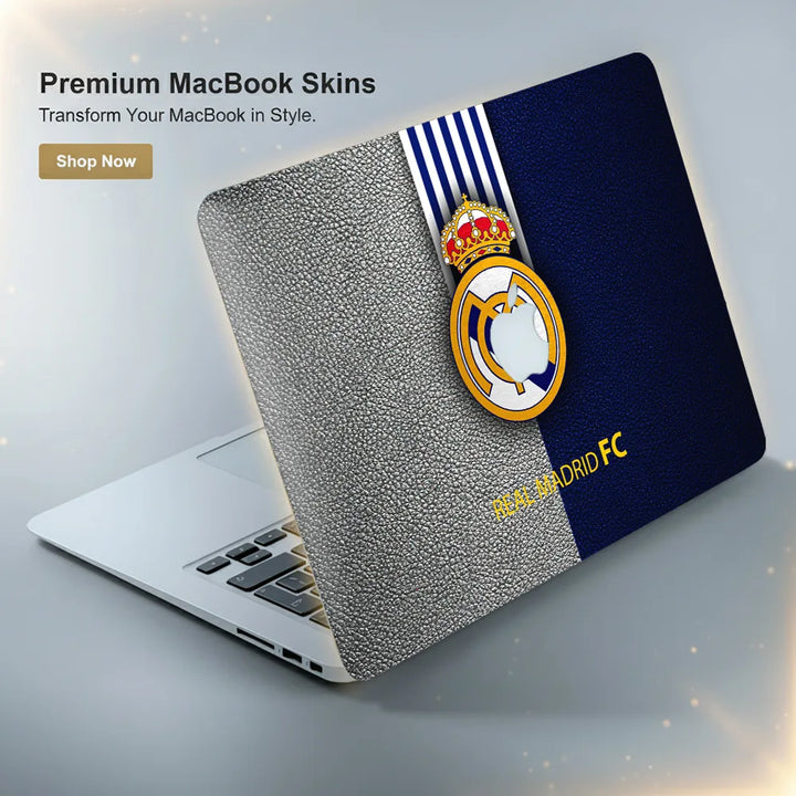 MacBook Laptop Skin - Real Madrid FC Grunge Crest