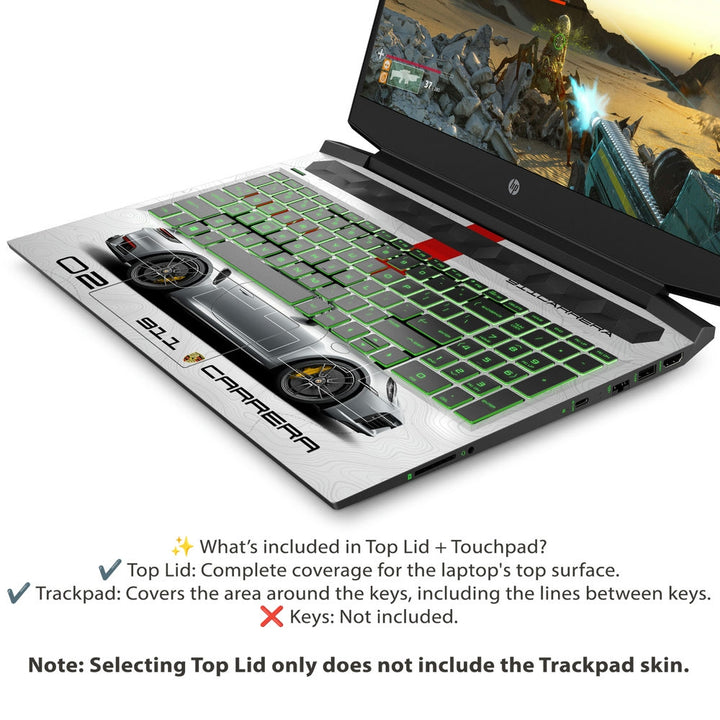 HP Laptop Skin - Porsche 911 Carrera Sketch