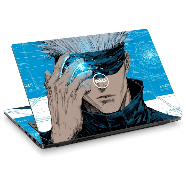 3M Material Textured Embossed Laptop Skin - Jujutsu Kaisen Gojo Satoru Pop Art