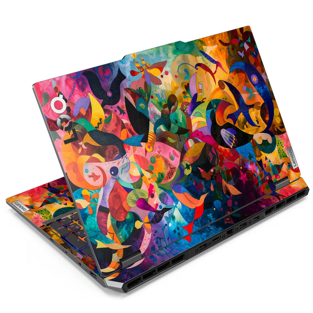 Shop Multicolor Swirl Art Abstract Laptop Skin for Lenovo LOQ | Buy ...
