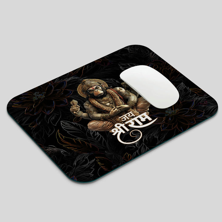 Mouse Pad - Hanuman Jai Shri Ram Art