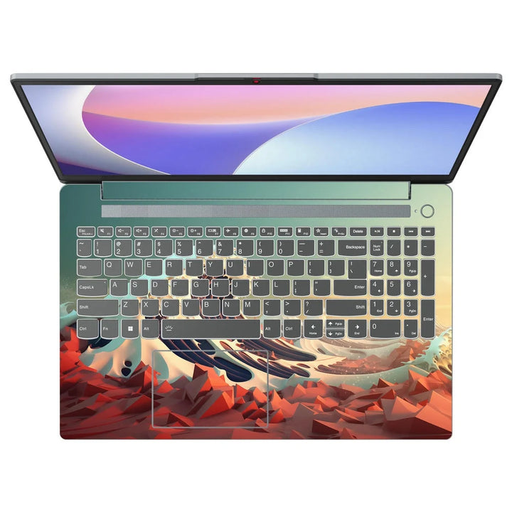 3D Embossed Laptop Skin - Great Wave Off