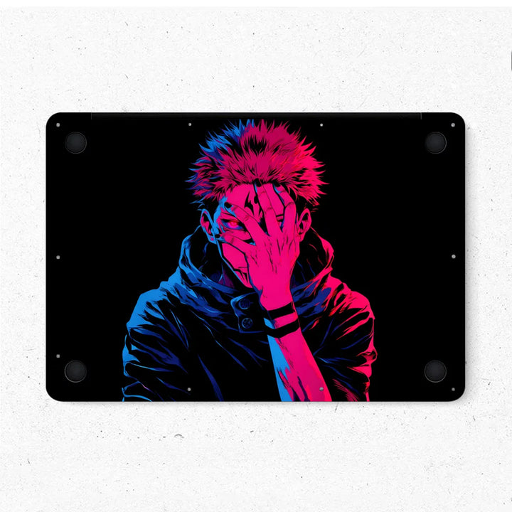 MacBook Laptop Skin - Jujutsu Kaisen Neon Sukuna Shadow