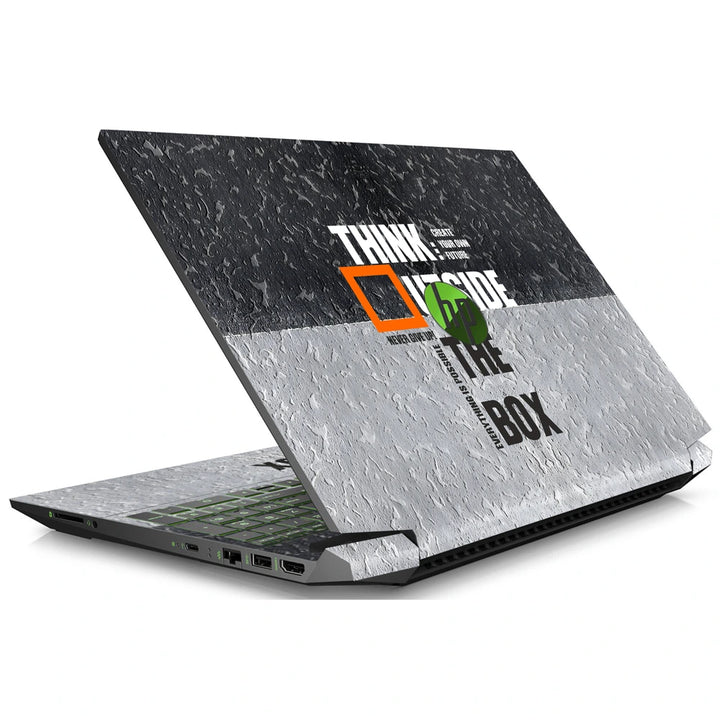 3M Material Textured Embossed Laptop Skin - Motivational Think Outside the Box