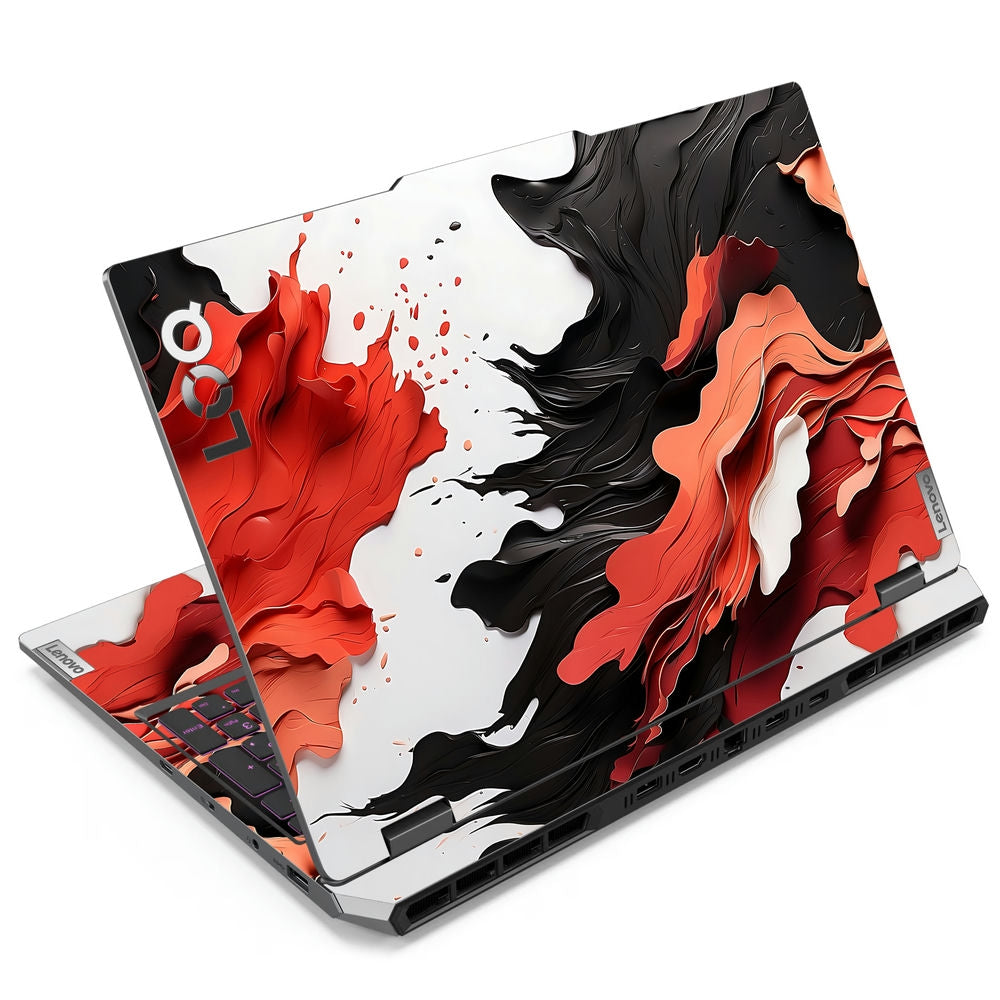 Computer Skins Shop Red Black Ink Art Laptop Skin for Lenovo LOQ | Buy Online Now ...