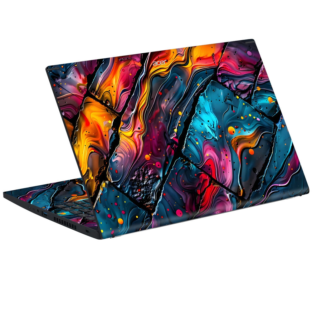 Shop Fiery Lava Flow Abstract Art Laptop Skin for Acer | Buy Online Now ...
