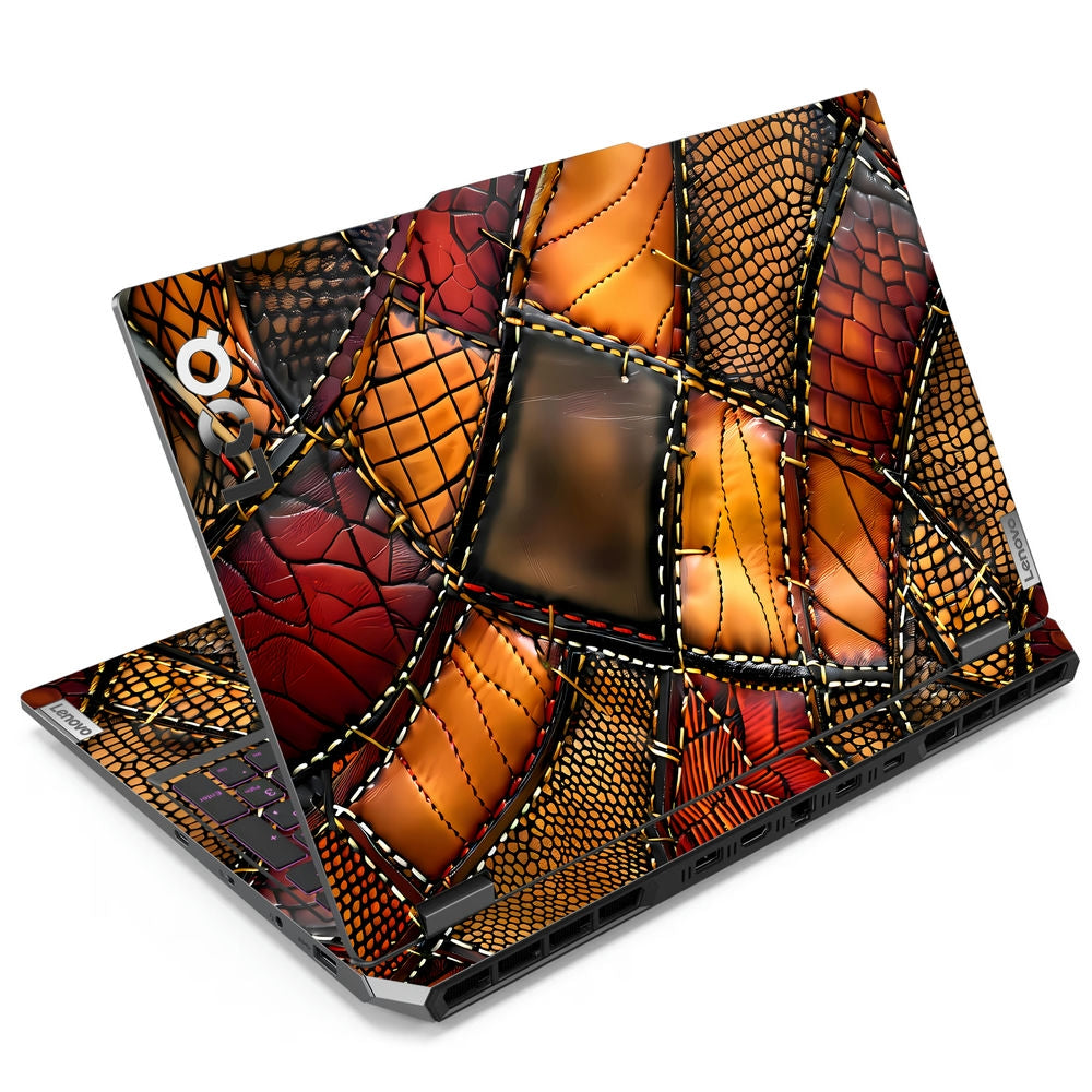 Shop Earthy Patchwork Abstract Laptop Skin for Lenovo LOQ | Buy Online ...