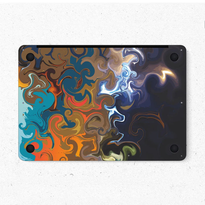 MacBook Laptop Skin - Abstract Vibrant Pink Energy Swirl