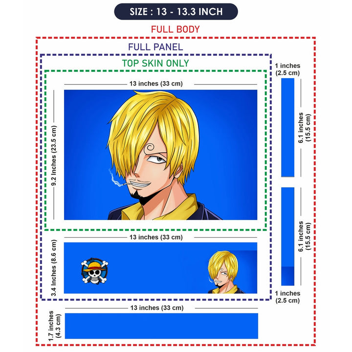 Shop Sanji Blue Laptop Skin | Buy Online Now – SkinsLegend
