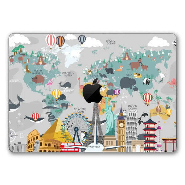 MacBook Laptop Skin - Travel Around the World