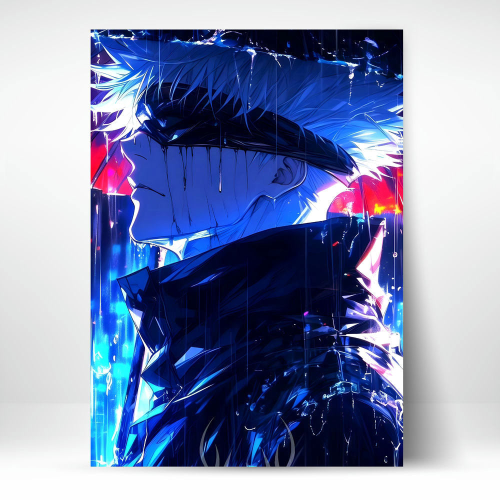 High-Quality Metal Posters - Anime Satoru Gojo SG04 | Vibrant Colors ...