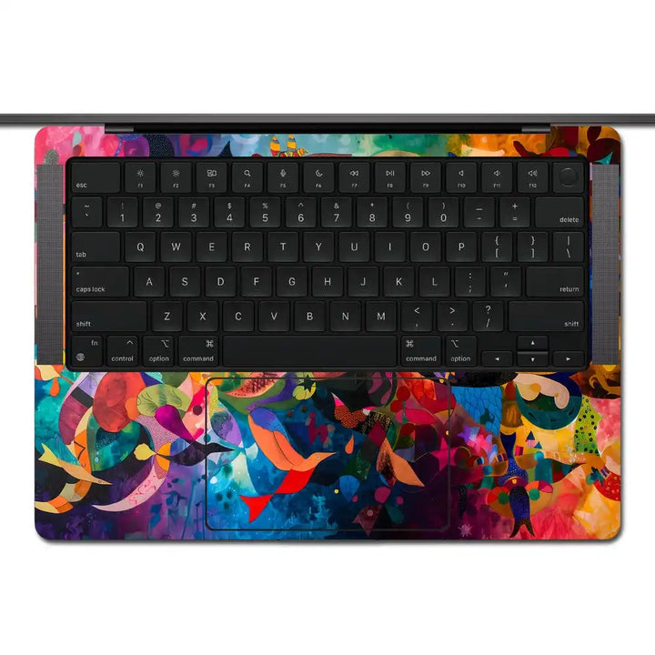 Multicolor Swirl Art Abstract Laptop Skin for MacBook | Buy Online Now ...