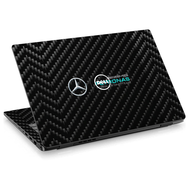 3M Material Textured Embossed Laptop Skin - Mercedes F1 Carbon Fiber Texture