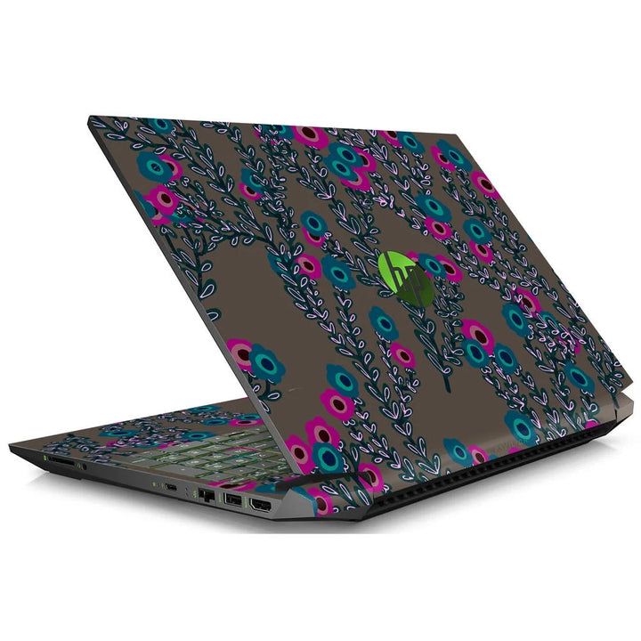 3D Embossed Laptop Skin - Floral Abstract Pattern Art