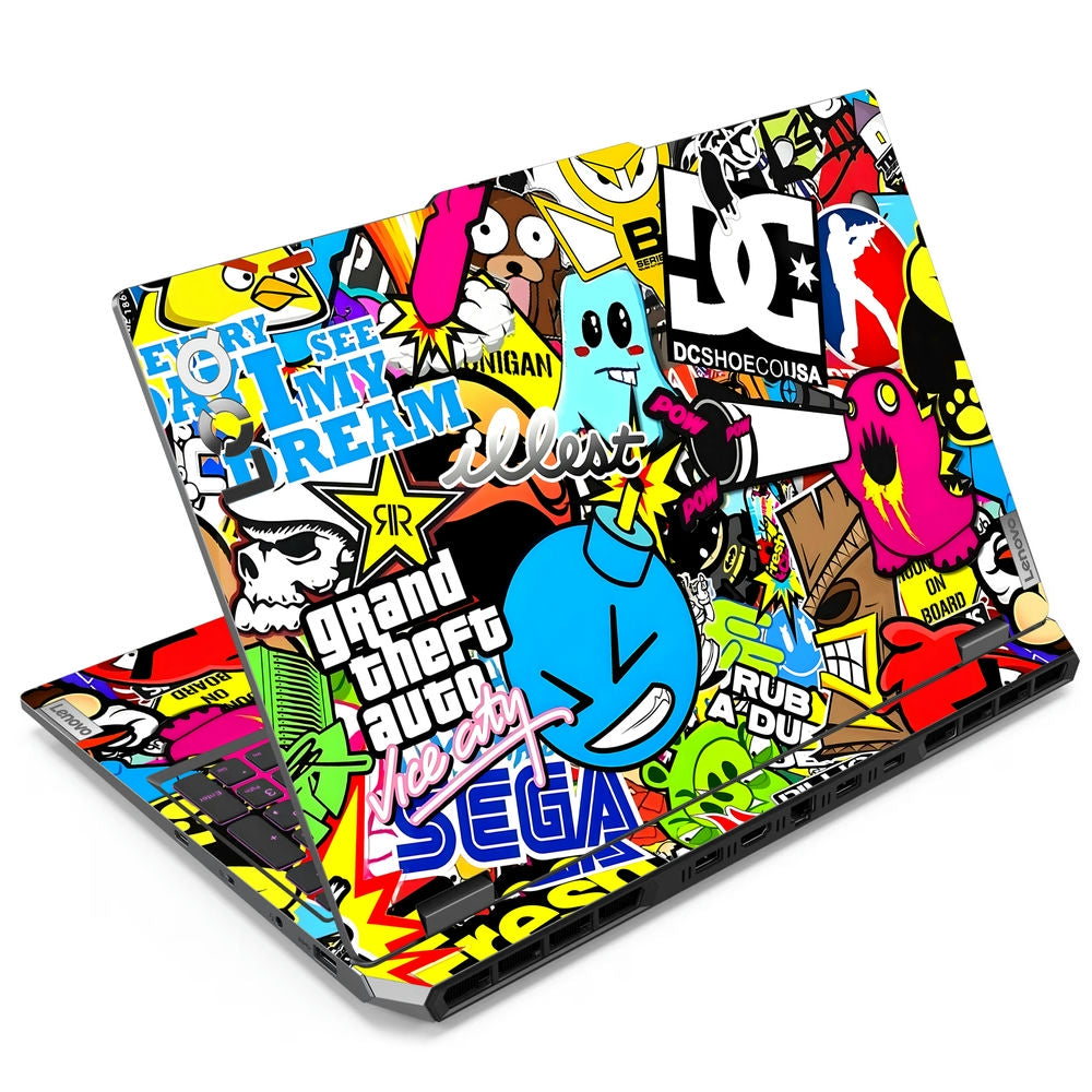Sticker Bombing Notebook Shop Dg Sticker Bomb Laptop Skin for Lenovo LOQ | Buy Online Now ...