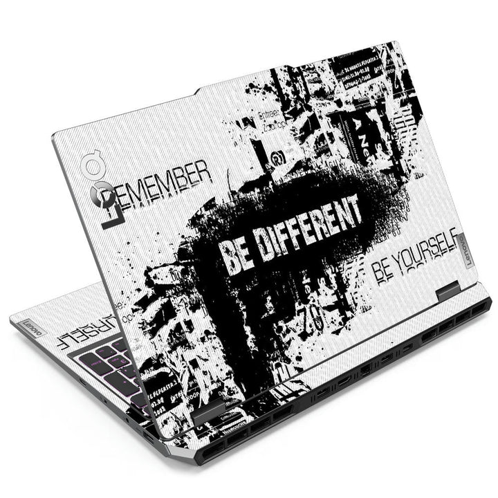 3D Embossed Laptop Skin - Be Different