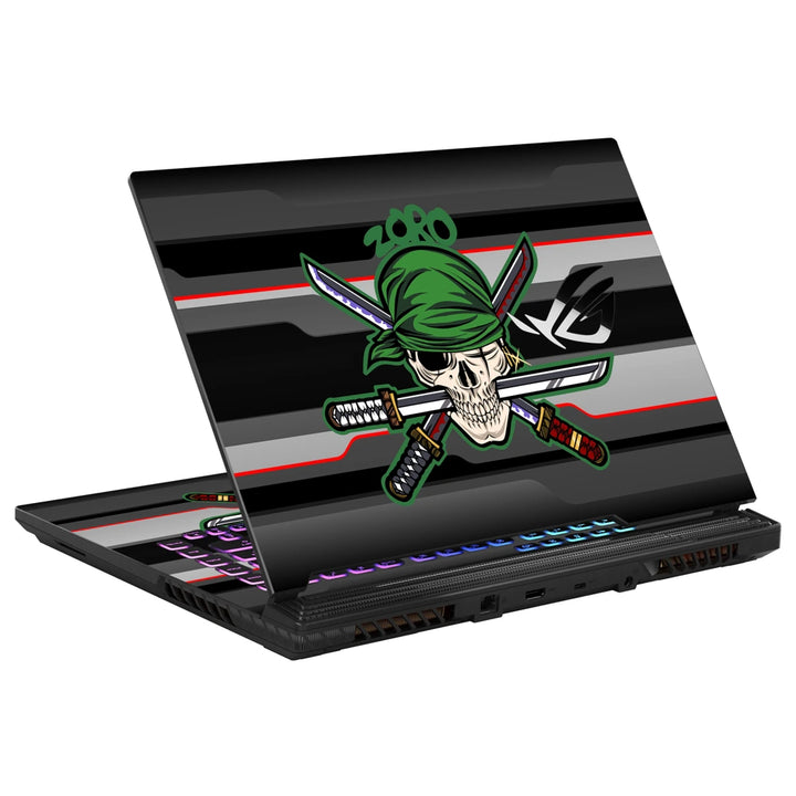 3M Material Textured Embossed Laptop Skin - Pirate Skull and Crossed Swords
