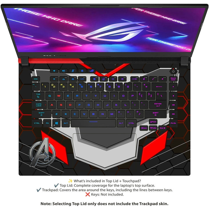 Asus Laptop Skin - Avengers Armor Shield