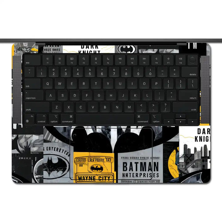 Batman Collage in Yellow and Black Style Laptop Skin for MacBook | Buy ...