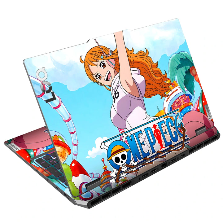 3M Material Textured Embossed Laptop Skin - One Piece Nami Beach Pop Art