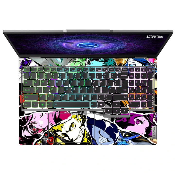 3M Material Textured Embossed Laptop Skin - Persona 5 Phantom Thieves Collage