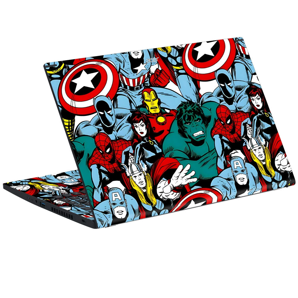 Shop Marvel Team-up Heroes Laptop Skin for Acer | Buy Online Now ...