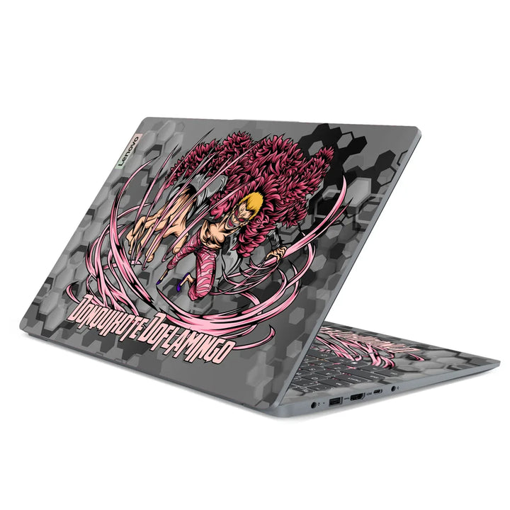3M Material Textured Embossed Laptop Skin - Doflamingo Pink String Barrage
