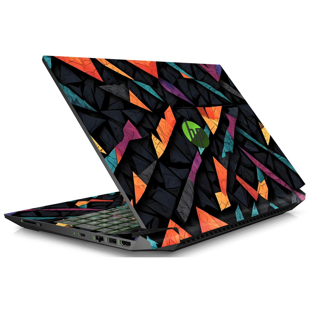 Shop Multicolored Triangular Mosaic Art Laptop Skin for HP | Buy Online ...