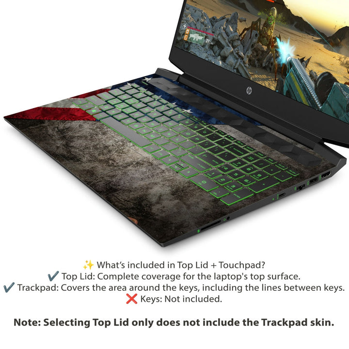 Shop Grunge Create Your Future American Flag Laptop Skin for HP | Buy ...