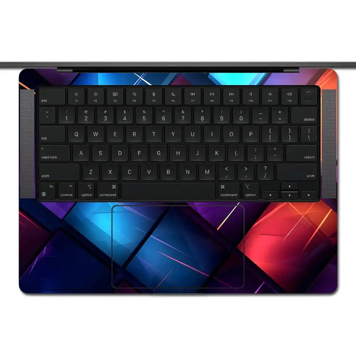 MacBook Laptop Skin - Vivid Cube Gradient Mosaic