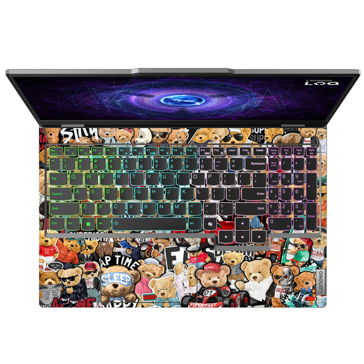 Shop Teddy Sticker Bomb Laptop Skin for Lenovo LOQ | Buy Online Now ...