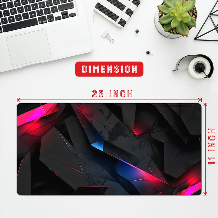 Anti-Slip Desk Mat Gaming Mouse Pad - Dynamic Geometric Abstract