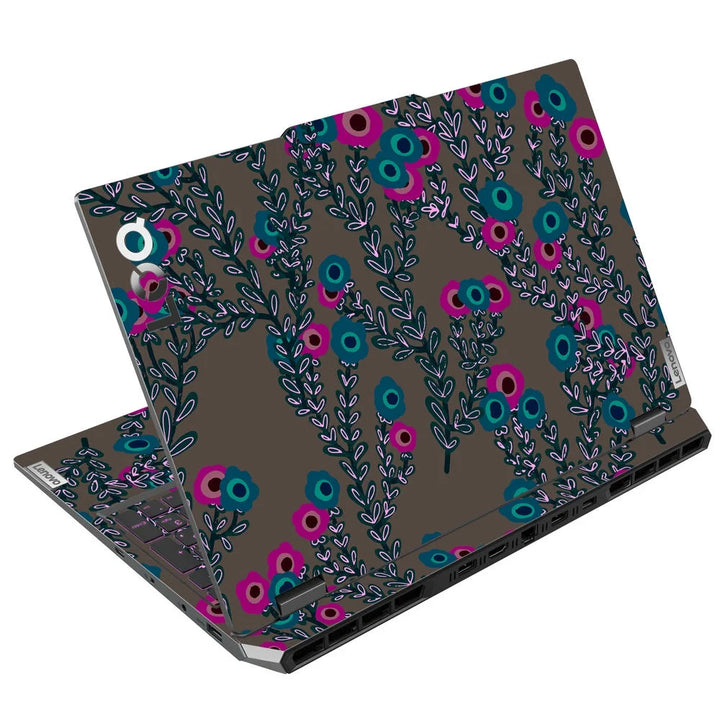 3D Embossed Laptop Skin - Floral Abstract Pattern Art